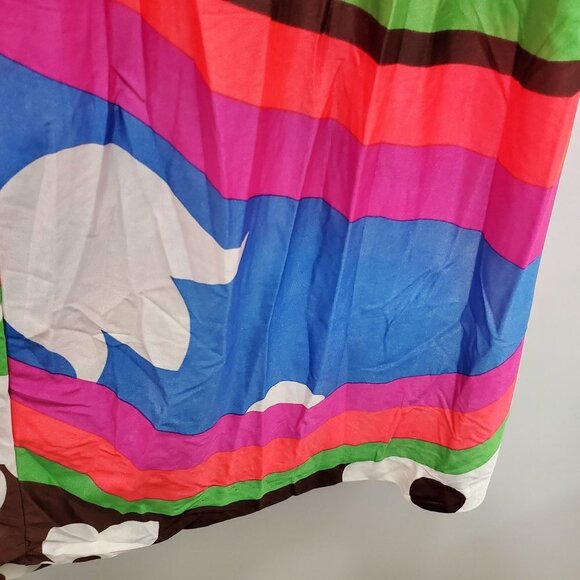 Kamehameha Women's Vintage 1960s 1970s Bright Retro Aloha Trippy Maxi Skirt Sz S - Picture 6 of 7